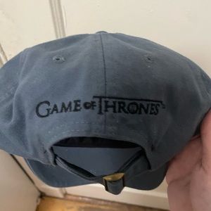 Blue game of thrones House Stark baseball hat.